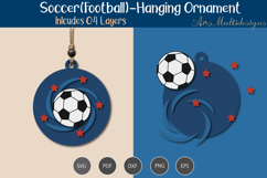 Hanging Soccer ball Ornament Product Image 1