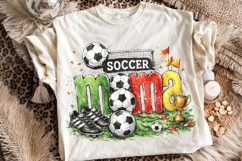 Vintage Soccer Mama PNG, Soccer PNG Sublimation, Soccer Ball Product Image 1