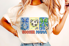 Soccer Mama PNG, Soccer Coquette Bow PNG Sublimation Design Product Image 3