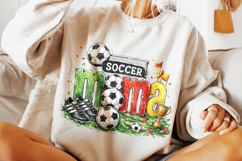 Vintage Soccer Mama PNG, Soccer PNG Sublimation, Soccer Ball Product Image 3