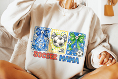 Soccer Mama PNG, Soccer Coquette Bow PNG Sublimation Design Product Image 4