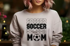 soccer mom shadow SVG on hoodie