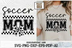 Coquette Soccer Svg | Soccer Mom Svg | Coquette Bow Svg Png Product Image 3