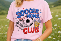 Soccer Moms Club Playful Game Day Sports Lover Png Product Image 3