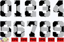 Soccer Numbers SVG | Numbers SVG | Sport Numbers SVG | PNG Product Image 2