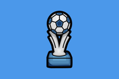 Soccer or football trophy illustration clip art design vecto Product Image 1