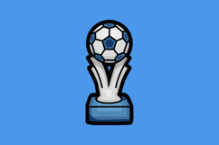 Soccer or football trophy illustration clip art design vecto Product Image 2