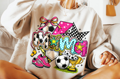 Soccer Mama PNG Sublimation Design, Soccer Clipart, Sports Product Image 4