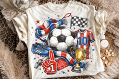 Retro Soccer PNG, Soccer PNG Sublimation, Soccer Mama PNG Product Image 1