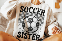 Soccer Sister PNG, Soccer Sublimation, Soccer PNG, Sister Product Image 1