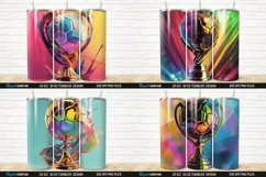 3D Soccer Trophy Tumbler Wrap Bundle Product Image 5