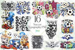 Soccer Typography Png Clipart Product Image 1