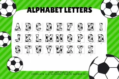 Football Alphabet Soccer Varsity Sport Letters Sublimation Product Image 2