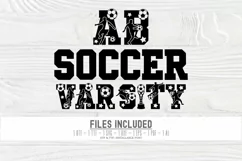 Soccer Varsity Font | Sports Alphabet | Soccer Letters Product Image 2