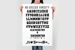 Soccer Varsity Font | Sports Alphabet | Soccer Letters Product Image 3