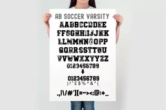 Soccer Varsity Font | Sports Alphabet | Soccer Letters Product Image 3