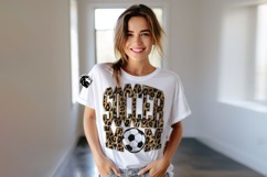 Soccer Mom Sublimation PNG, Leopard Gold Product Image 8