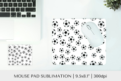 Soccer balls pad sublimation design. Sports mousepad 06 Product Image 1