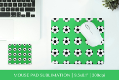 Soccer balls pad sublimation design. Sports mousepad 10 Product Image 1