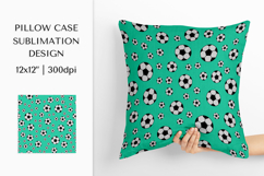 Soccer balls Pillow Case Sublimation Design. Pillow cover 01 Product Image 1