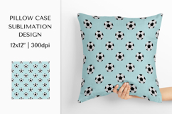 Soccer balls Pillow Case Sublimation Design. Pillow cover 02 Product Image 1