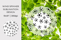 Soccer balls Wind Spinner Sublimation Design PNG 003 Product Image 1