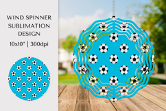 Soccer balls Wind Spinner Sublimation Design PNG 005 Product Image 1