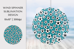 Soccer Balls Wind Spinner Sublimation Design PNG 011 Product Image 1