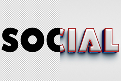 Social 3D editable text effect Product Image 2