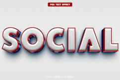Social 3D editable text effect Product Image 1