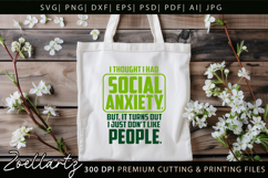 Mental Health Awareness SVG Funny Sarcastic Anxiety T-shirt Product Image 8