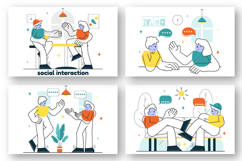 10 Social Interaction Illustration Product Image 2