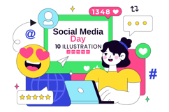 10 Social Media Day Illustration Product Image 1