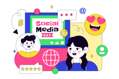 10 Social Media Day Illustration Product Image 4