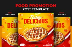 Social Media Delicious Food Food Menu Promotion Post Design Product Image 2