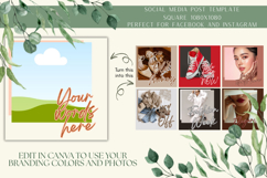 Facebook &amp; Instagram Canva Post Template - 1080X1080 Square Product Image 1