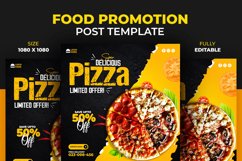 Social Media Spicy Burger Food Promotion Post Template Product Image 2