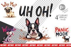 Socially Awkward Dog Sublimation Product Image 1