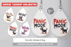 Socially Awkward Dog Earring Product Image 1