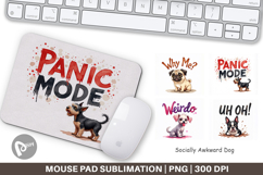 Socially Awkward Dog Mouse Pad Product Image 1