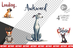 Socially Awkward Dog Sublimation Product Image 1