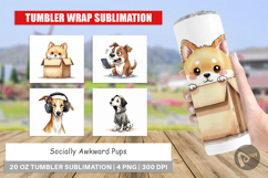 Socially Awkward Pups Tumbler Product Image 1