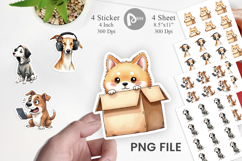 Socially Awkward Pups Sticker Product Image 1