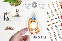 Socially Awkward Pups Sticker Product Image 1