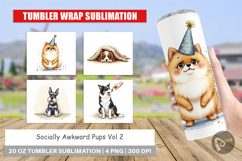 Socially Awkward Pups Tumbler Product Image 1
