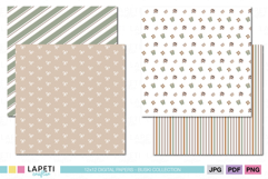 Coordinating Christmas digital paper collection