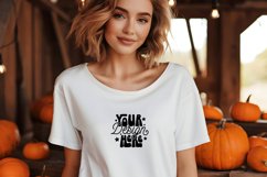 Black Bella and Canvas Halloween Mockup, Lifestyle 3001 Mock Product Image 1