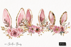 Soft Girly Easter Bunny Ears | Easter PNG Product Image 1