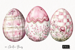 Soft Girly Easter Eggs | Easter PNG Product Image 1