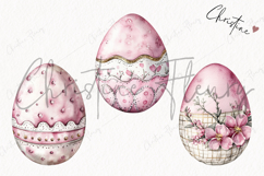 Soft Girly Easter Eggs | Easter PNG Product Image 3